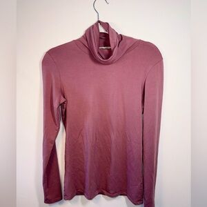 Peruvian Connection Designer Dusty Rose Womens Turtleneck size Small